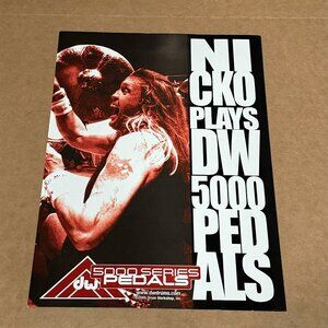 Nicko McBrain of Iron Maiden - DW Pedals - 2005 Print Advertisement